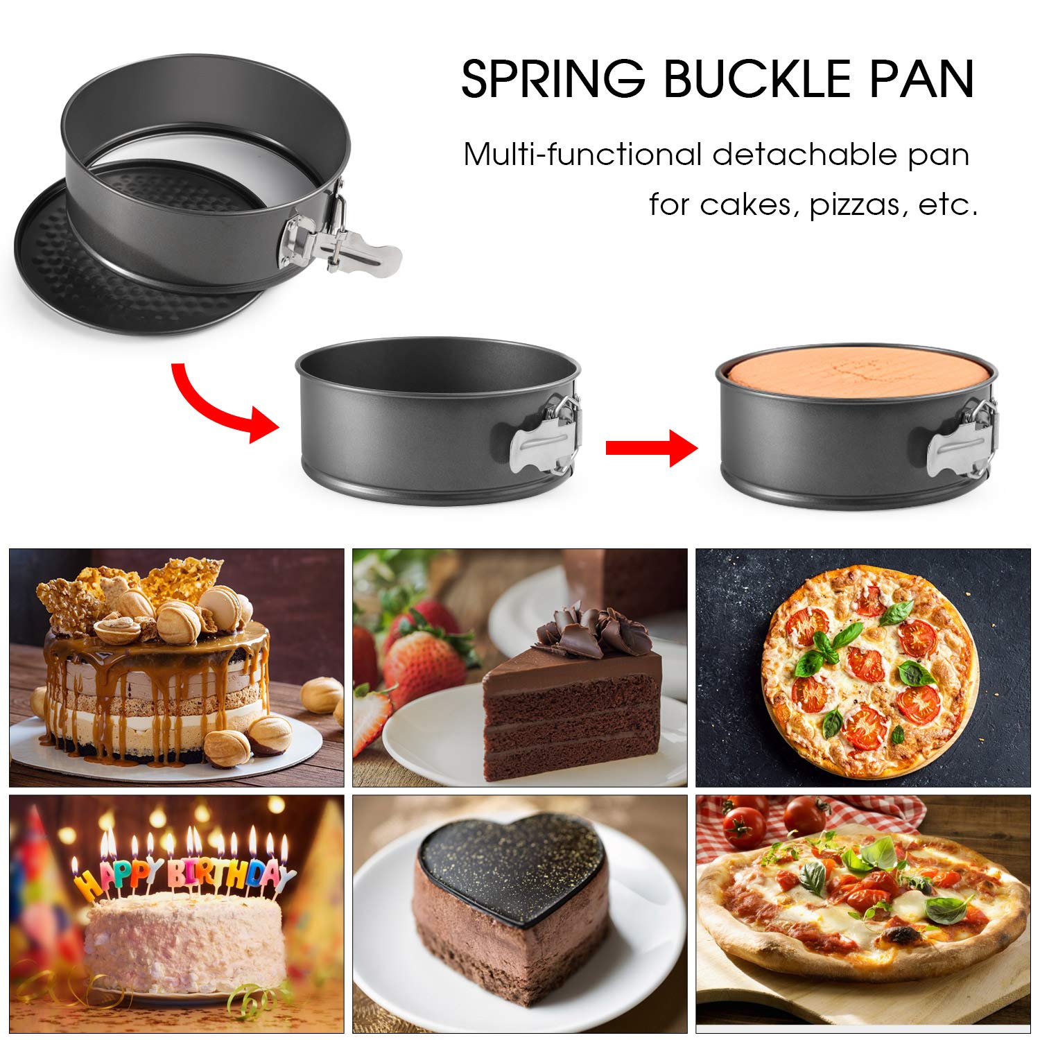 iduola 13 Pieces Instant Pot Accessories Set Fits 5,6,8 Qt - Steamer Baskets, Springform Pan, Steaming Trivet Rack, Egg Steamer Rack, Dish Plate Clip, Oven Mitts, Magnetic Cheat Sheets & More