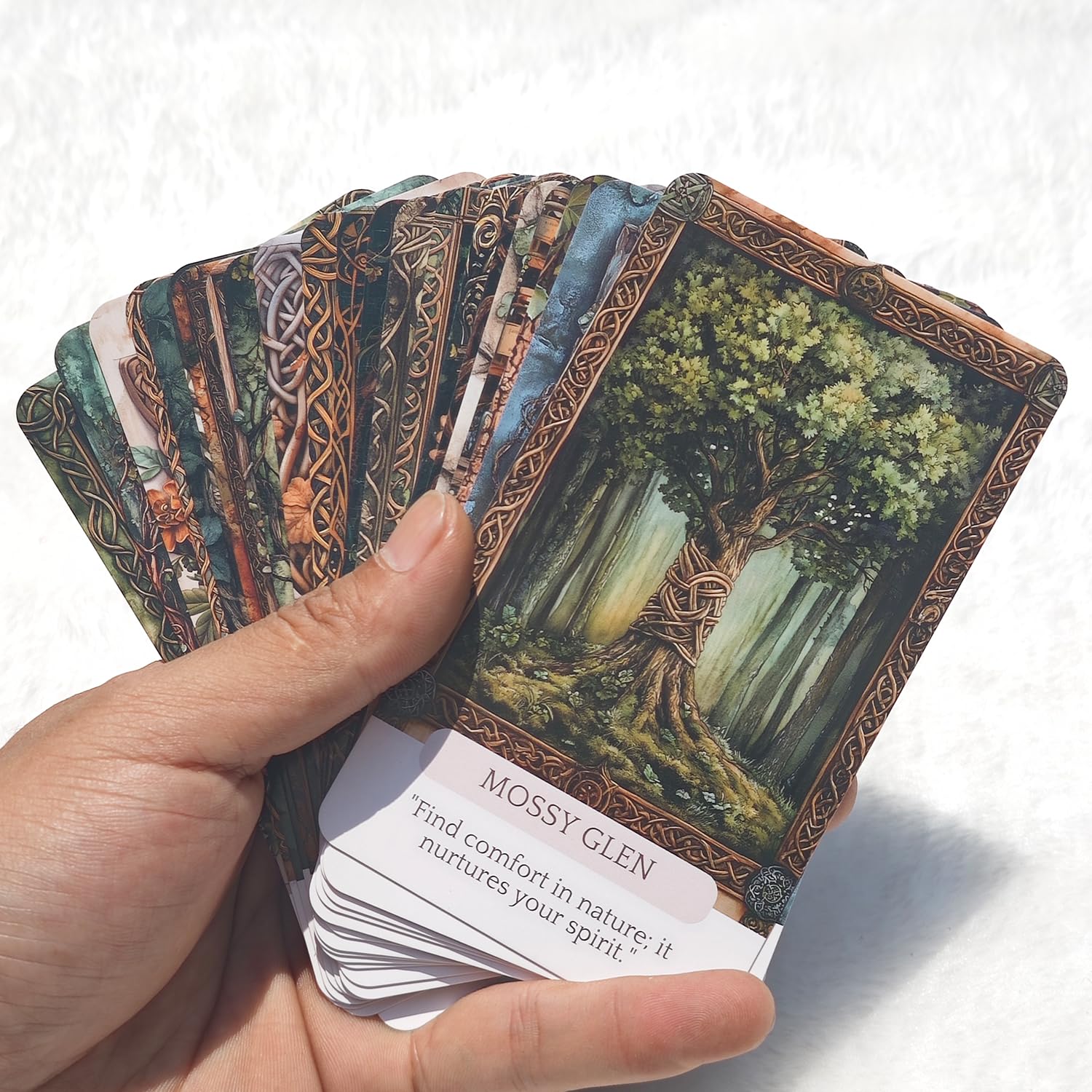 Celtic Magic Oracle Cards, Tarot Card, Oracle Cards for Beginners, Holistic Affirmations Wicca, Perfect for Creating a Magical and Personalized Deck, Create Your Magical Deck for Spiritual Practice
