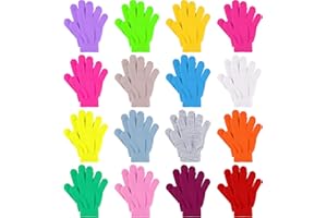 Glooarm 16 Pairs Kids Gloves Winter Boys or Girls Children's Warm Knit Magic Gloves Bulk for Winter Supplies