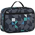 rickyh style Lunch Box with Padded Liner, Spacious Insulated Lunch Bag Durable Thermal Lunch Cooler Pack with Strap for Men Women Boys Girls Adults School Sports Beach Picnic Work Camp,2 Pocket