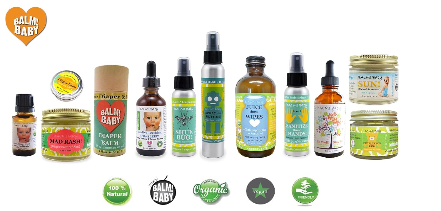 BALM! Baby Bye-Bye Teething Hello SLEEP! Natural Teething Tincture - 2oz (Single, Sweet Glycerin): Beauty