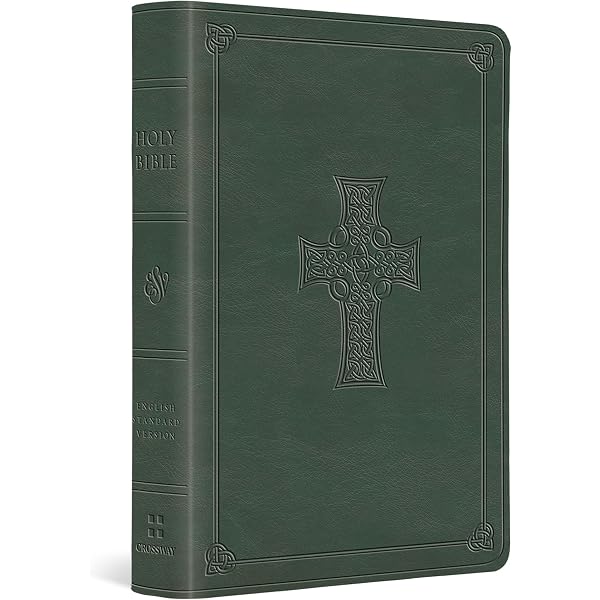 ESV Large Print Value Thinline Bible (TruTone, Olive, Celtic Cross