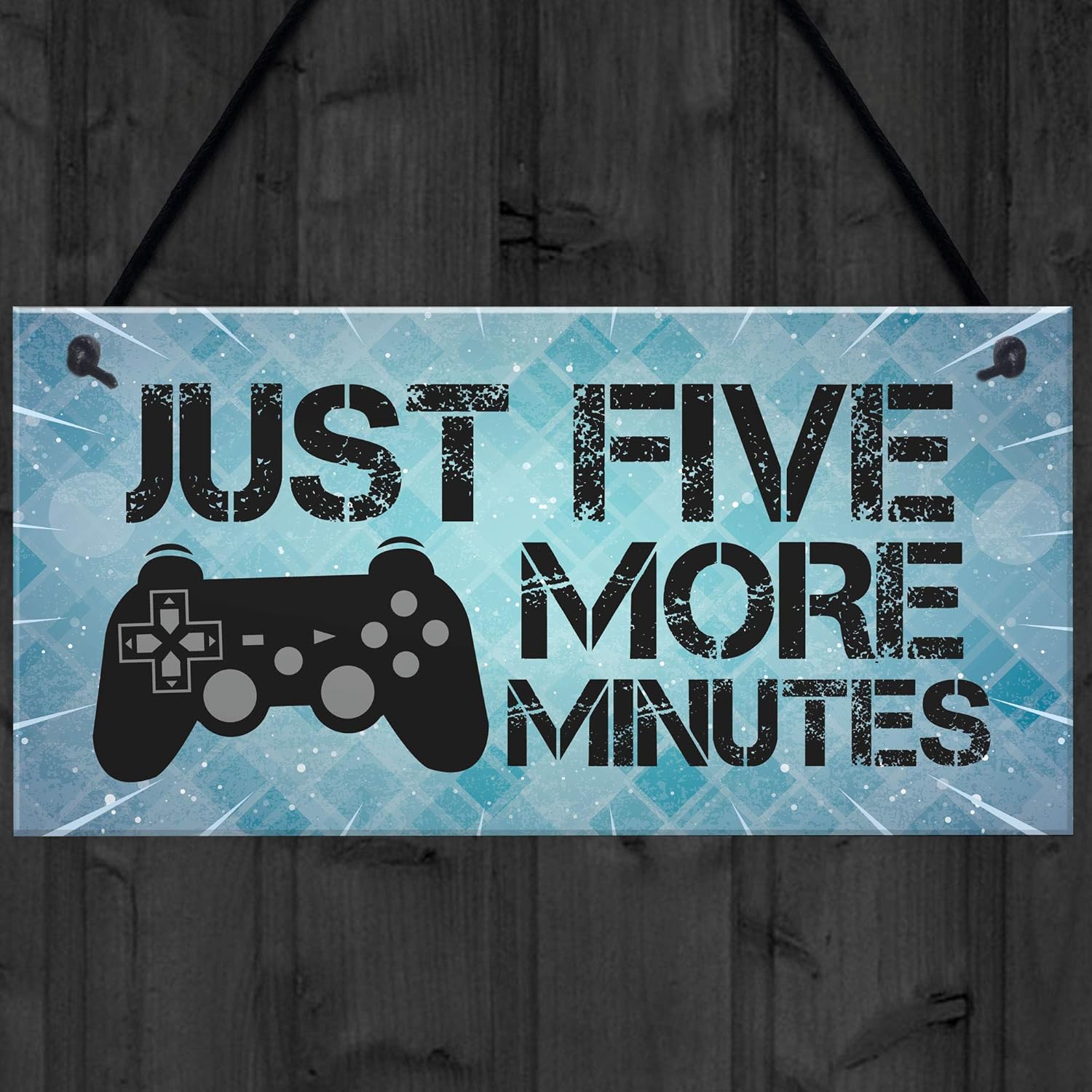 Red Ocean Funny Gamer Gift For Son Gaming Sign Hanging Man Cave Sign Fan Gift - Image 5