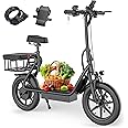 Electric Scooter, 20/22/27 Miles Long Range, 8.5"/10"/14" Tire, Powerful 350/500W Motor, Top Speed 19/22 MPH, Folding Escooter for Adults & Teens with Dual Braking