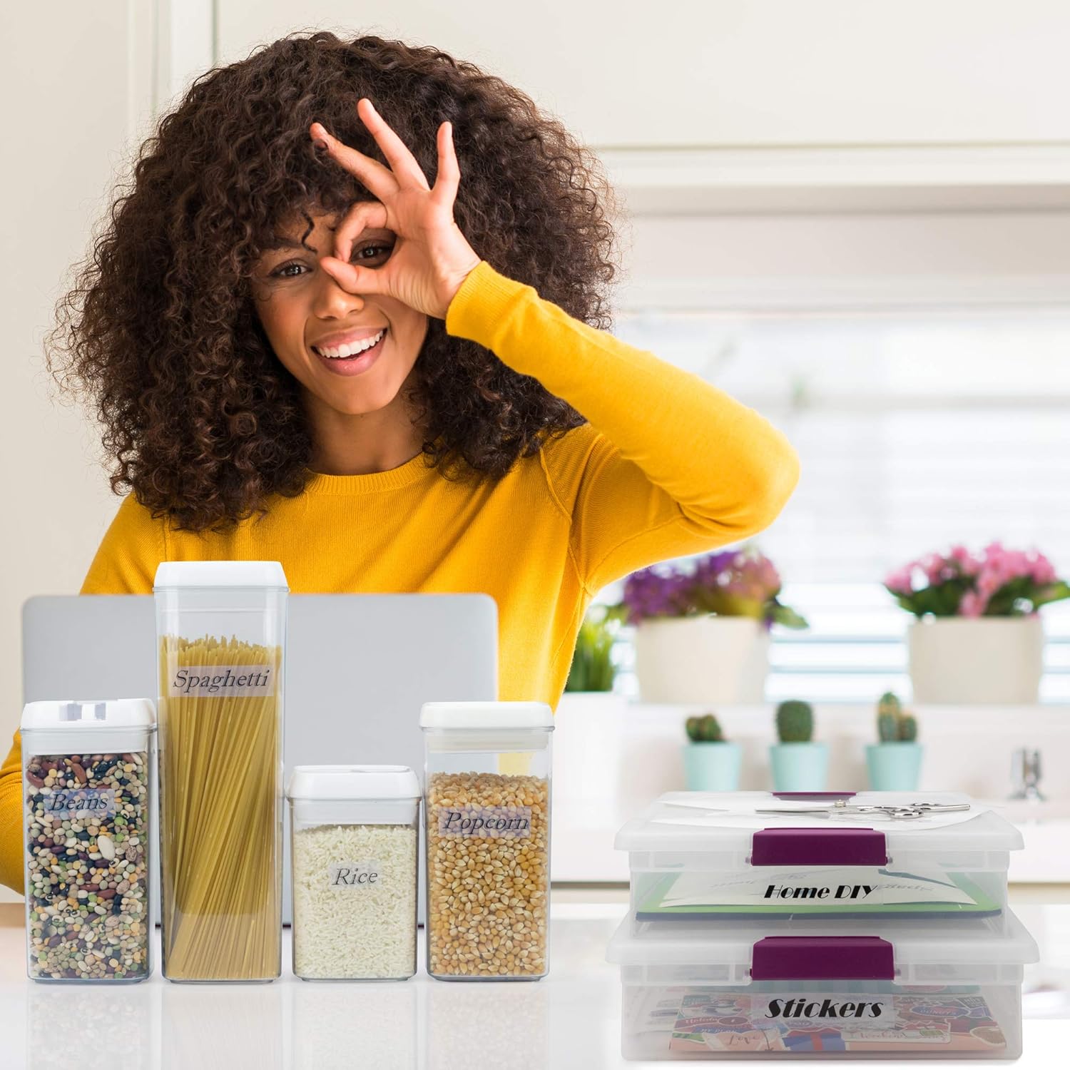 Premium Printable Vinyl Sticker Paper For Your Home Printer - 15 Clear Waterproof Sheets For Label Print Results : Office Products