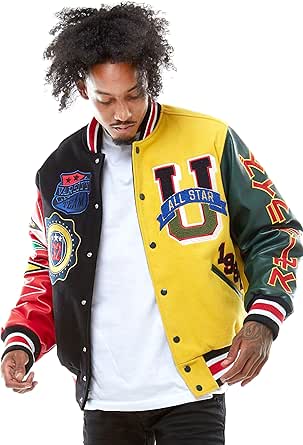 Smoke rise unisex fashion wool varsity jacket Clearance