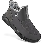 Womens Snow Boots Winter: Warm Fur Lined Ankle Booties Waterproof Non Slip Snow Shoes for Outdoor Walking