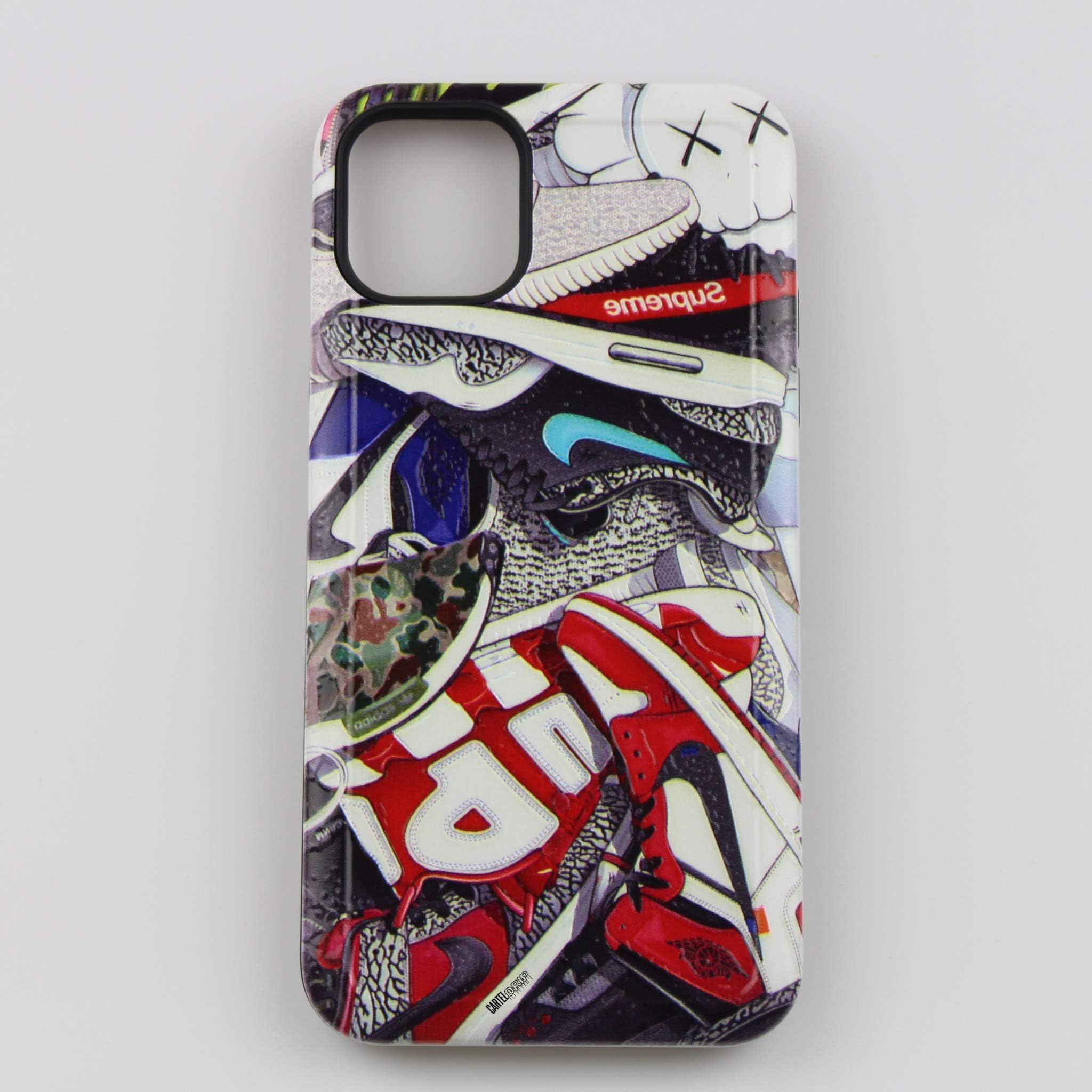 iPhone Shoe Cell Phone Case Jordan Yeez Max 3D Textured Shock Absorbing Protective Drop Proof Sneaker Case (iPhone Xs Max)