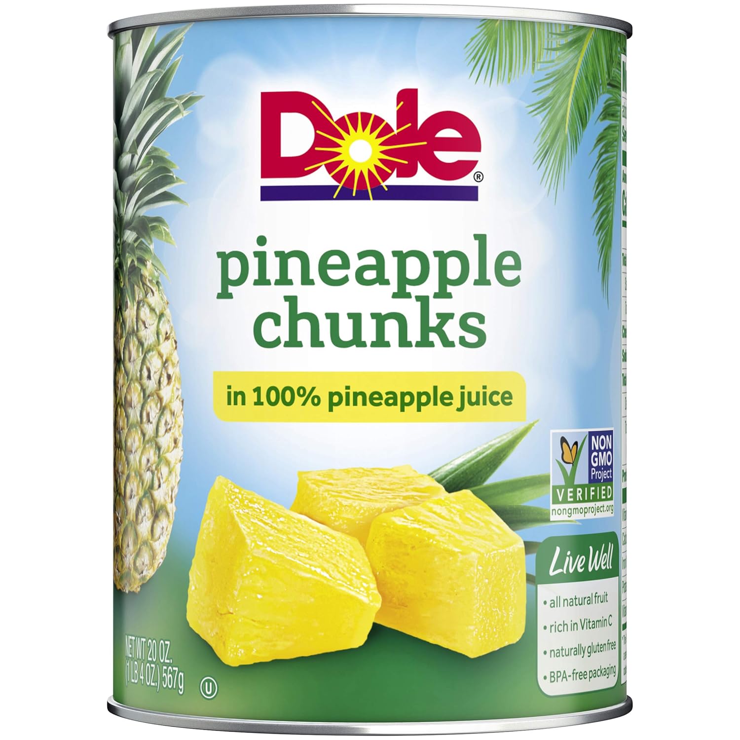 Dole Pineapple Chunks 20 Oz