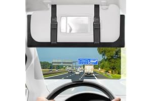 ZONGALL Polarized Sun Visor Extender for Car Anti-Glare Sunvisor Extension Shade Attachment for Glare,Clips and Straps Design for Extra Safety, Sunshade Blocker