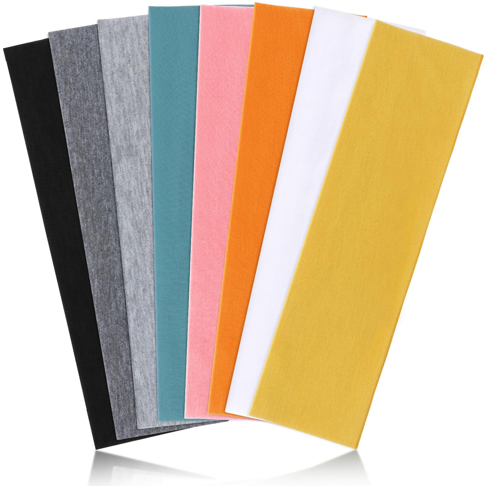 DRESHOW 6cm Wide Headband for Women Men Stretchy Head Band Gym Exercise Yoga Headbands for Women's Hair, Breathable Hair Band for Sweat-Wicking