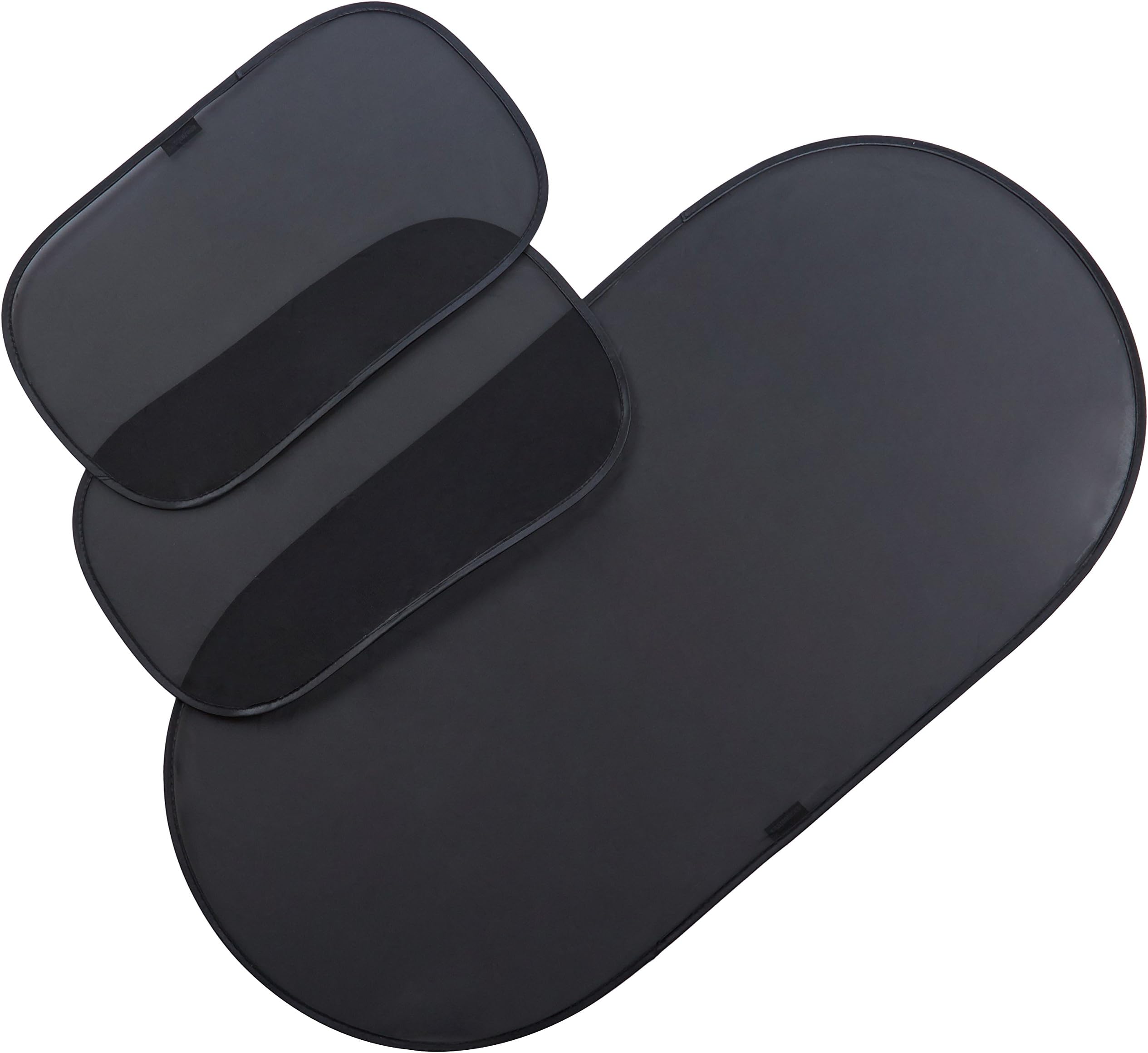 Amazon Basics Car Window Stick-On Sun Shade for Rear and Side Windows - 3-Piece Set