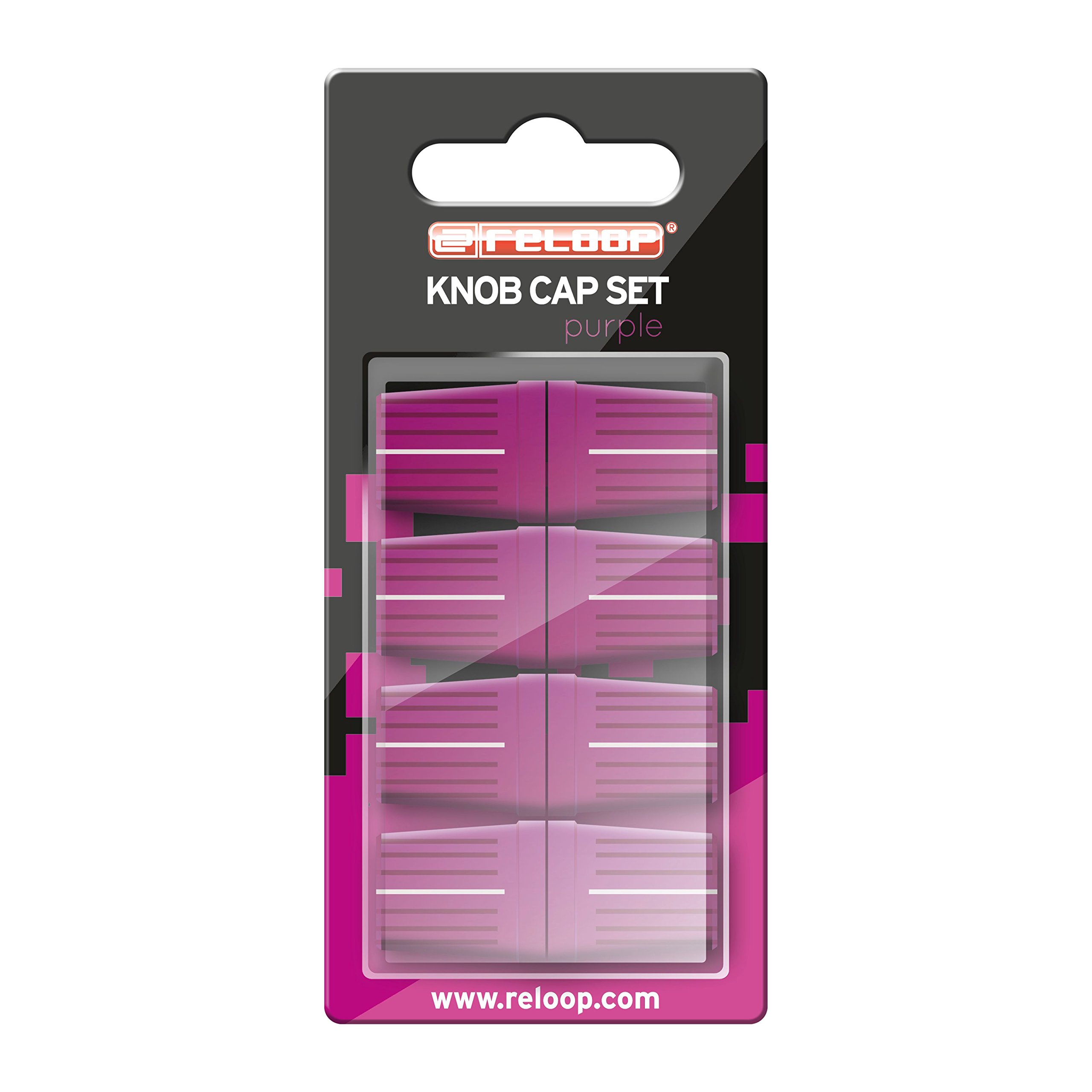 Reloop Knob Cap Set replacement knobs for DJ mixer (Purple)