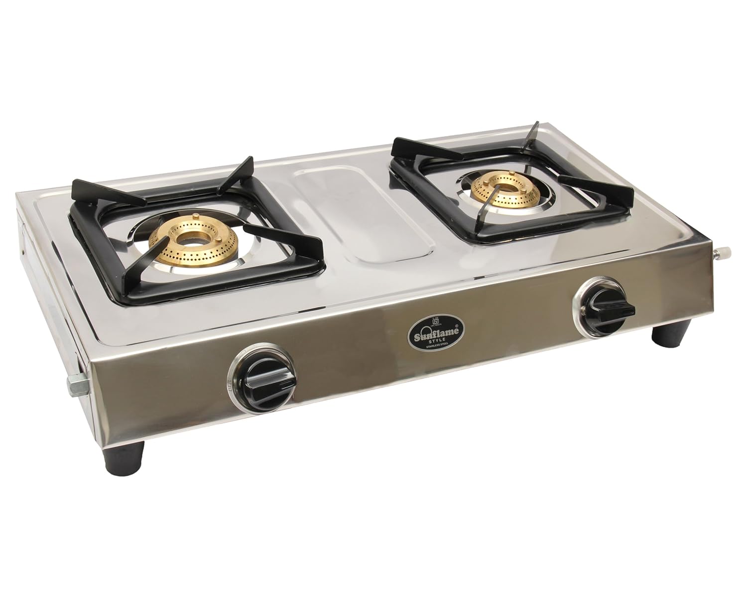 Sunflame Gas Stove (Style DX 2B) Dimensions 125 mm H x 370 mm W x