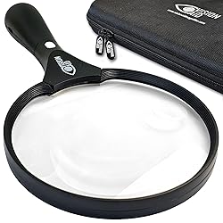 Large Magnifying Glass with LED Light