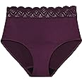 Thinx For All Leaks Hi-Waist Underwear, Holds up to 100ml or 6tbps or 1/4 Cup Worth of Liquid, Light Absorbency Incontinence Underwear for Women, FSA HSA Approved Feminine Care, BlackBerry, L