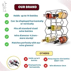 Gusto Nostro Countertop Wine Rack - 14 Bottle
