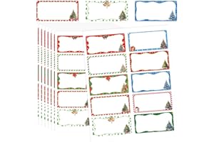 Ceiba Tree Christmas Tree Address Labels Stickers 2 x 4 Inch Merry Christmas Printable Mailing Labels Holidays Wrapping Tags for Package Envelopes Boxes 200Pcs 10 Designs