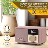 Roberts Revival PETITE2 Digital Radio DAB/DAB+ FM Bluetooth Pink view 5