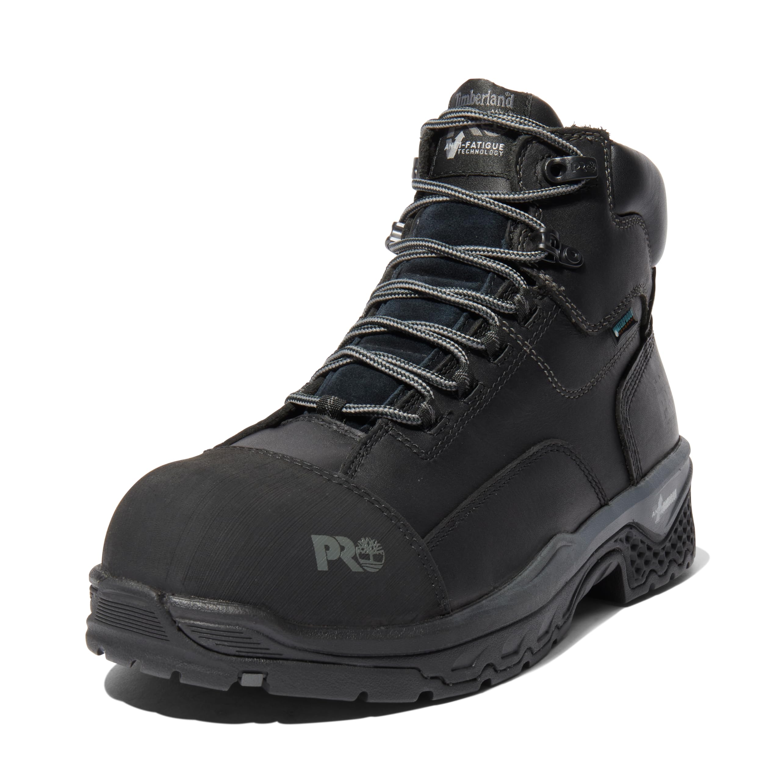 Photo 1 of Timberland PRO Men's Bosshog 6 Inch Composite Safety Toe Puncture Resistant Waterproof Industrial Work Boot, Black/Grey-2024 NEW, 11.5 M US