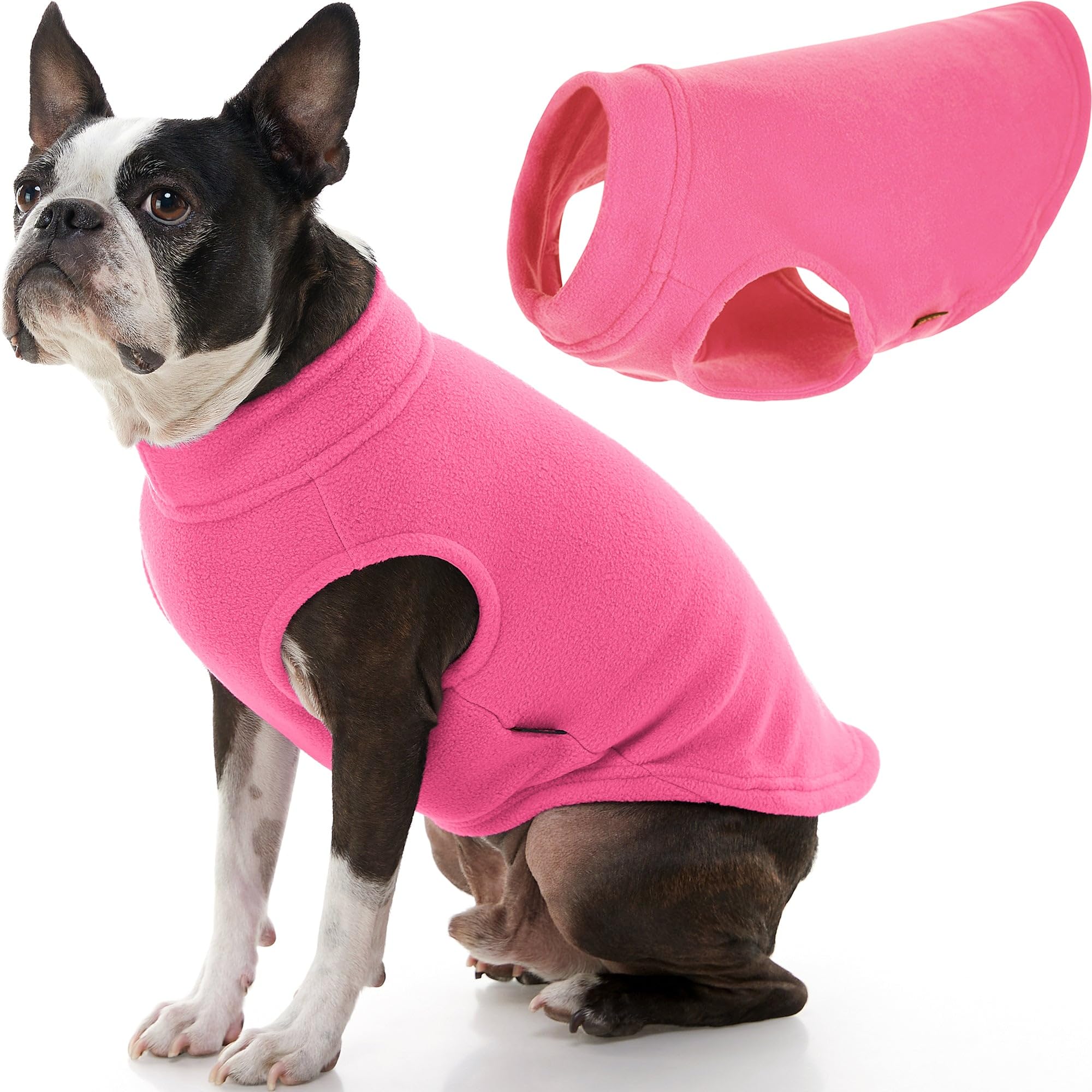 Gooby Stretch Fleece Pull Over Cold Weather Dog Vest, 2X-Large, Pink — image 1