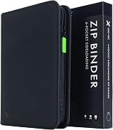 Vault X 4 Pocket Trading Card Binder Zip Album 160 Cards Exo-Tec Material Black