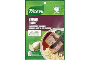 Knorr Classic Roast Gravy Mix Perfect Sauce to Serve Over Meatloaf and Mashed Potatoes Brown no Artificial Flavours 30 g 24 C