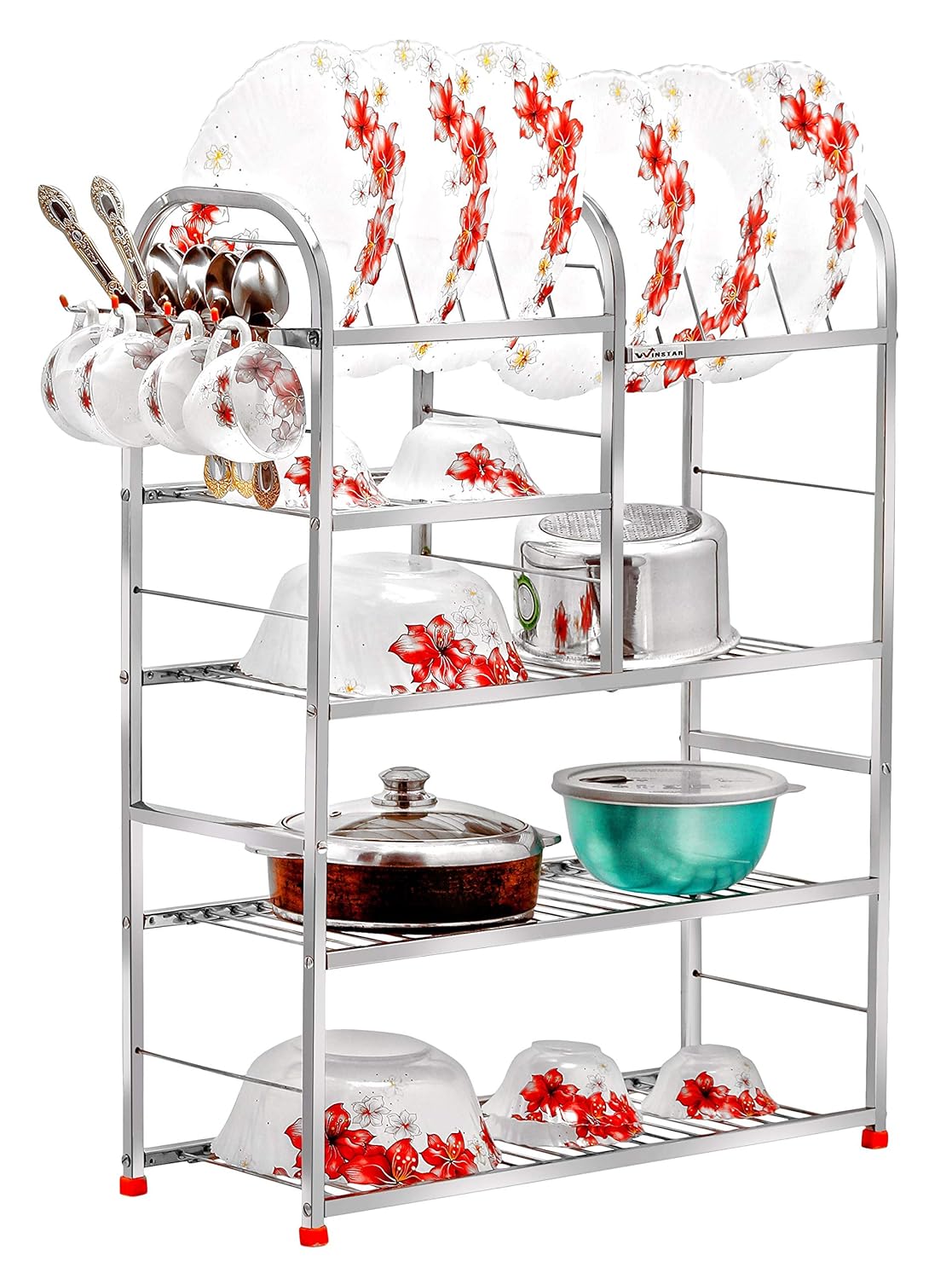 Buy WINSTAR Stainless Steel 5 Layer Wall Mount Kitchen Dish Rack