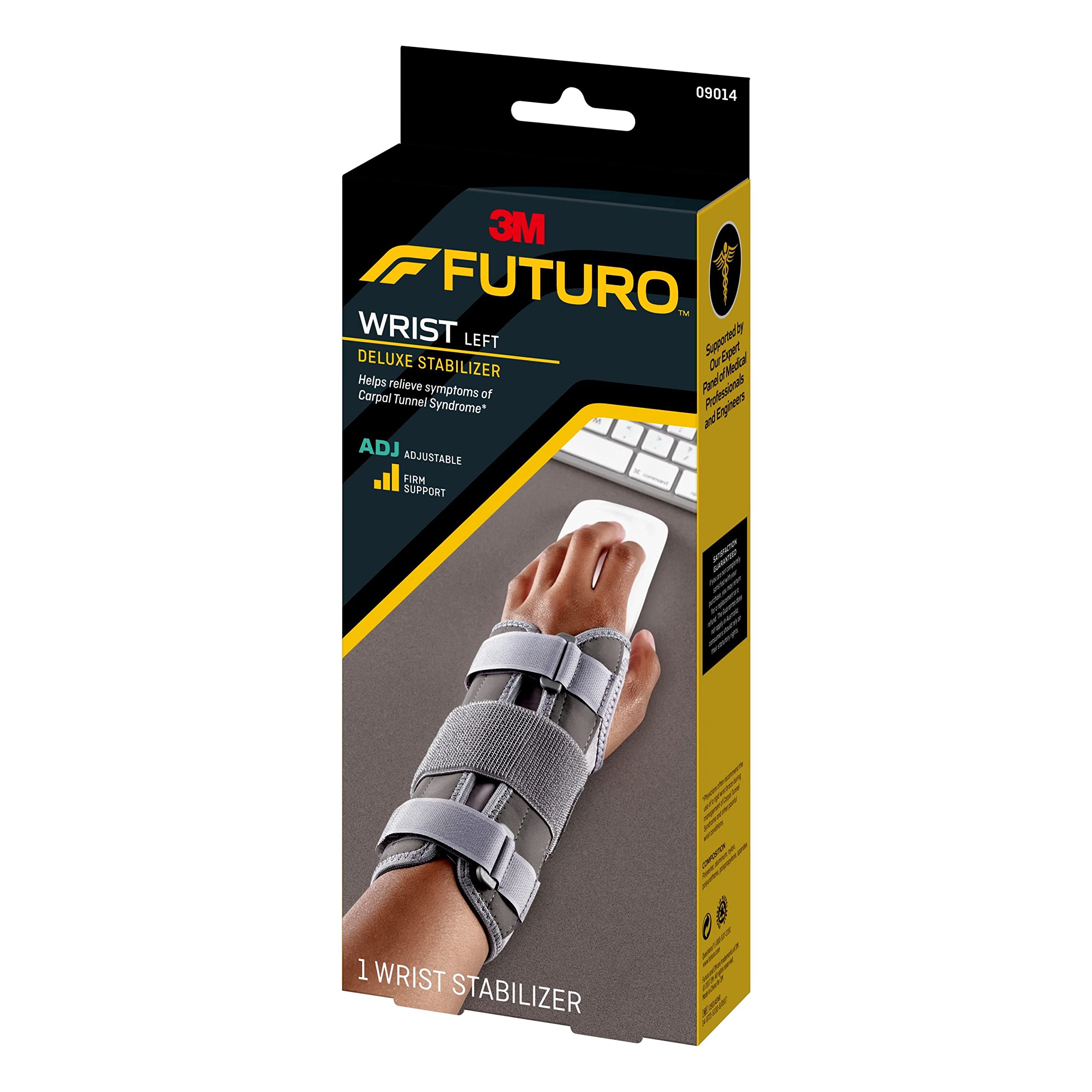 Futuro Deluxe Wrist Stabilizer Left Hand, Adjustable