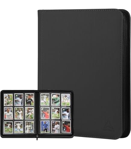 Amazon.com: 9 Pockets Card Binder,Premium Zip Trading Card Binder
