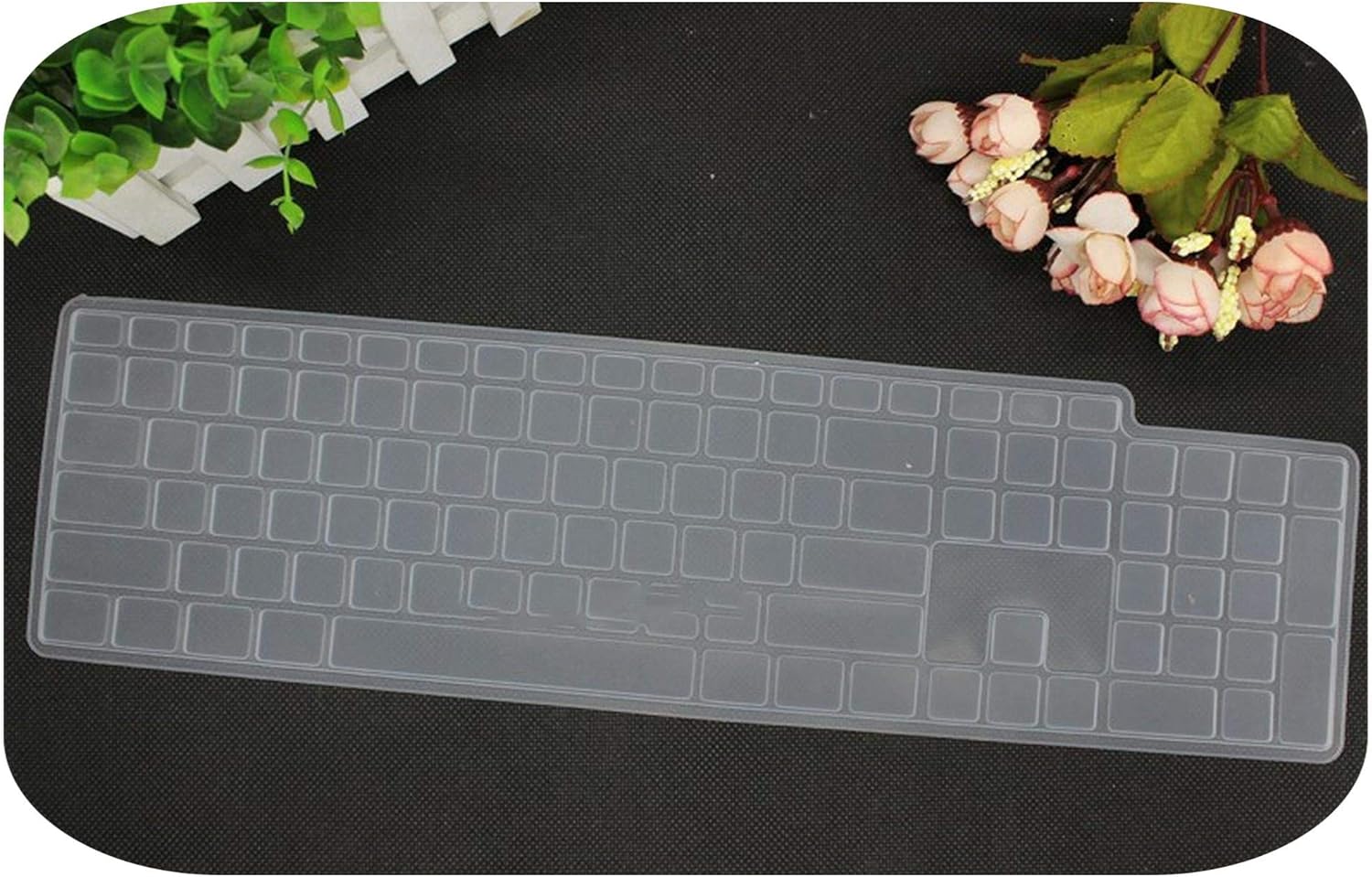Desktop Keyboard Cover for Dell Km117 Wireless Keyboard Ultra Thin Silicone for Dell Wk117 Wk118