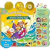 GO GO Creative Activity Nursery Rhymes: Nursery Rhyme Books, Sound Book, 10 Songs, Talking Books for Toddlers 1-3, Music Books for Toddlers 1-3, Interactive Books for 1 Year Old, Baby Music Book