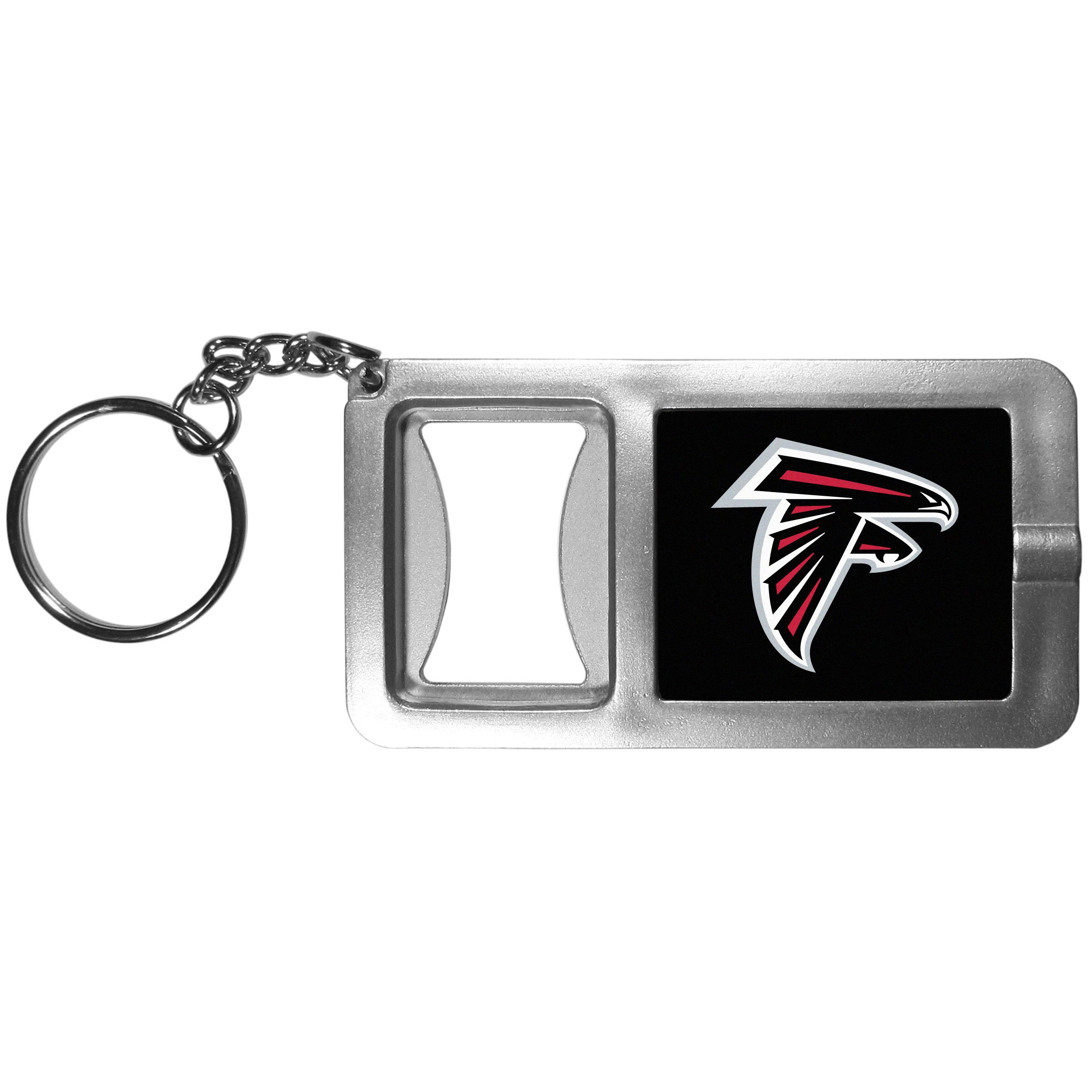 Siskiyou NFL Sports Fan Shop Atlanta Falcons Flashlight Key Chain with Bottle Opener One Size Black