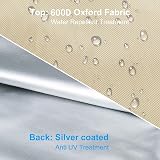 OKPOW Parasol Cover Waterproof 600D for 300 cm Garden Umbrella view 3