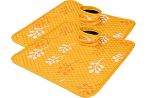 Babepets Car Seat Protector for Potty Training, 2 Pack Waterproof CarSeat Liner Toilet Training for Baby Infant Toddler, Dry Seat Piddle Pads Cover for Strollers (Yellow)