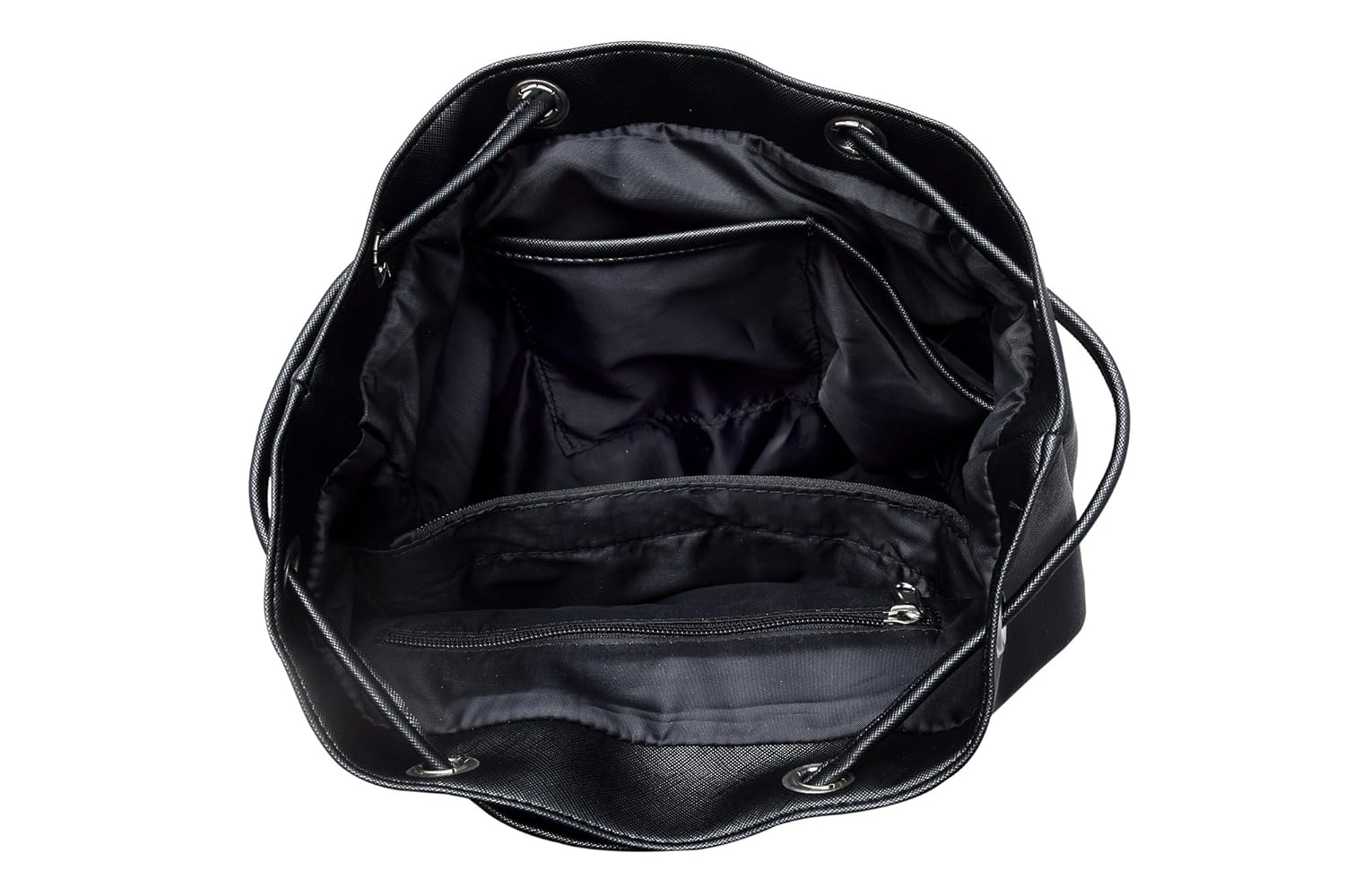 lychee bags women's black pu backpack (lbbppu55bl)