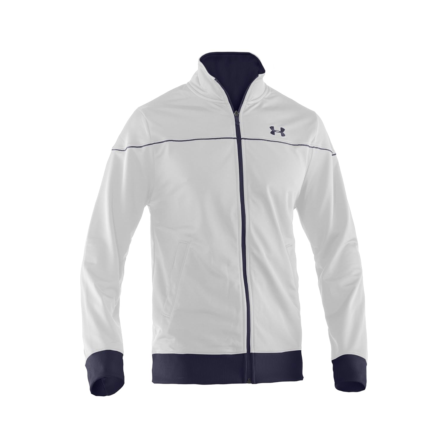 Under Armour UA Strength Track Men's ZipUp Jacket White/Dark blue Size