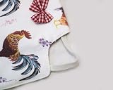 Seidens Chicken Saddle Set 5 Cute Cotton Aprons Medium Poultry Hen Patterns Bows view 4