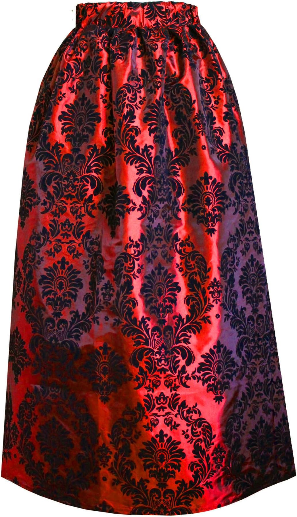 Cykxtees Victorian Steampunk Gothic Civil War Medieval Renaissance Patterned Skirt
