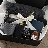 Get Well Soon Gift Baskets for Men&Women- Self Care Package/Brithday - After Surgery, Sympathy Gifts for Loss of Loved One, Thinking of You/ Grief /Bereavement /Miscarriage Gifts (Grey & Navy Blue)