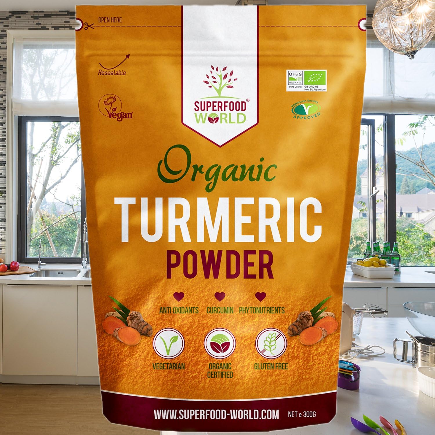 Organic Turmeric Powder, 300 g (Pack of 1) - Image 3