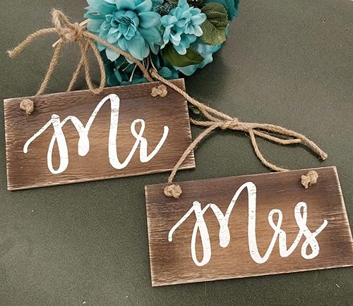 Amazon Com Mr And Mrs Wood Signs Church Wedding Engagement Bride