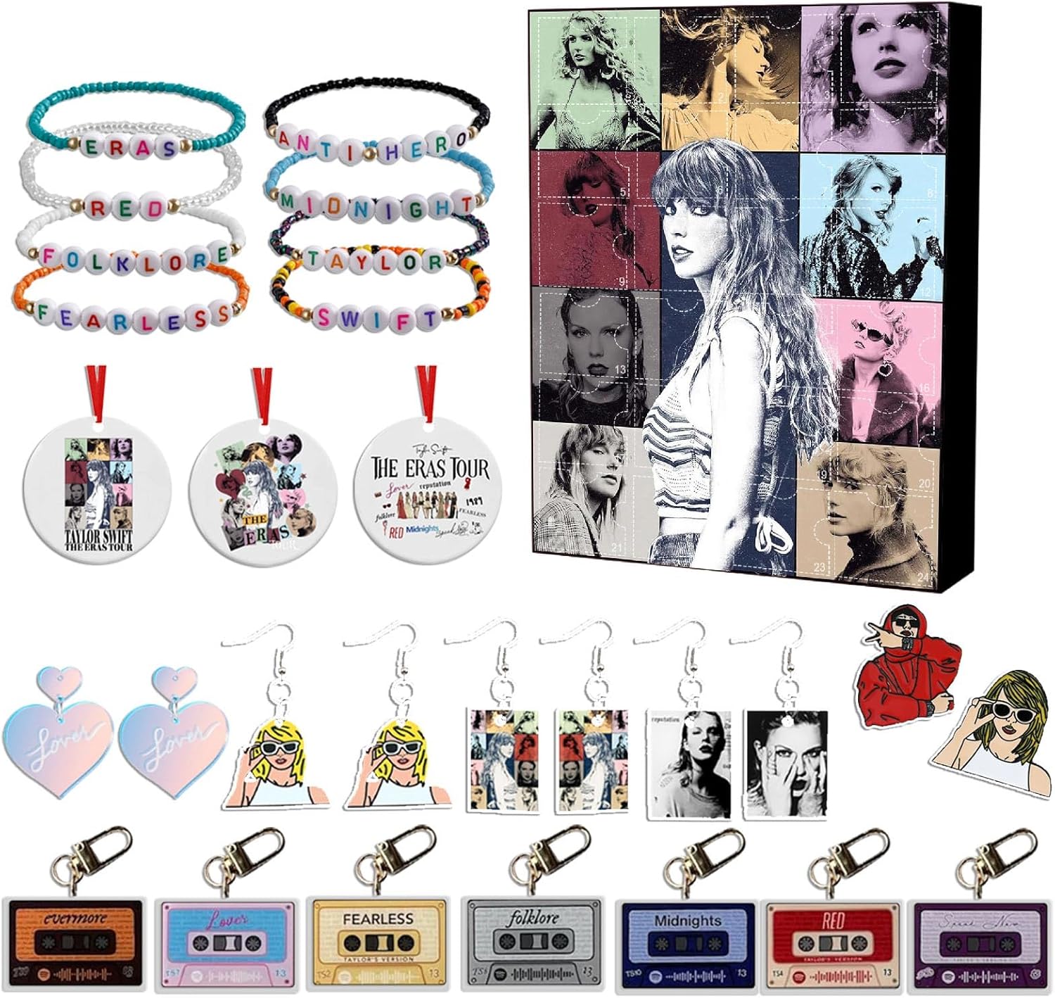 Advent Calendars - Taylor Advent Calendar Music Lovers Gifts Christmas Birthday Countdown Calendar for Girls Kids Adults Fans