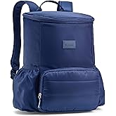 Fit & Fresh Insulated Backpack Soft Cooler – Leak-Resistant Beach & Travel Bag for Women, 24 Can Capacity Picnic & Cooler Bag