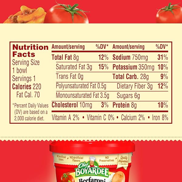 CHEF BOYARDEE BEEFARONI PASTA IN TOMATO AND MEAT SAUCE, 7.5 OZ