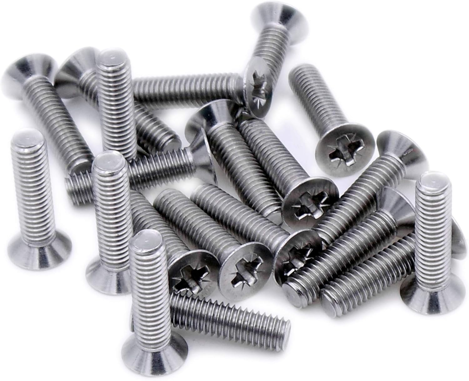 M5 (5mm x 90mm) Pozi Countersunk Machine Screw (Bolt) Stainless Steel