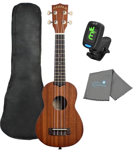 Kala Makala Dolphin Soprano Ukulele - Pink Burst 4-String Beginner Uke