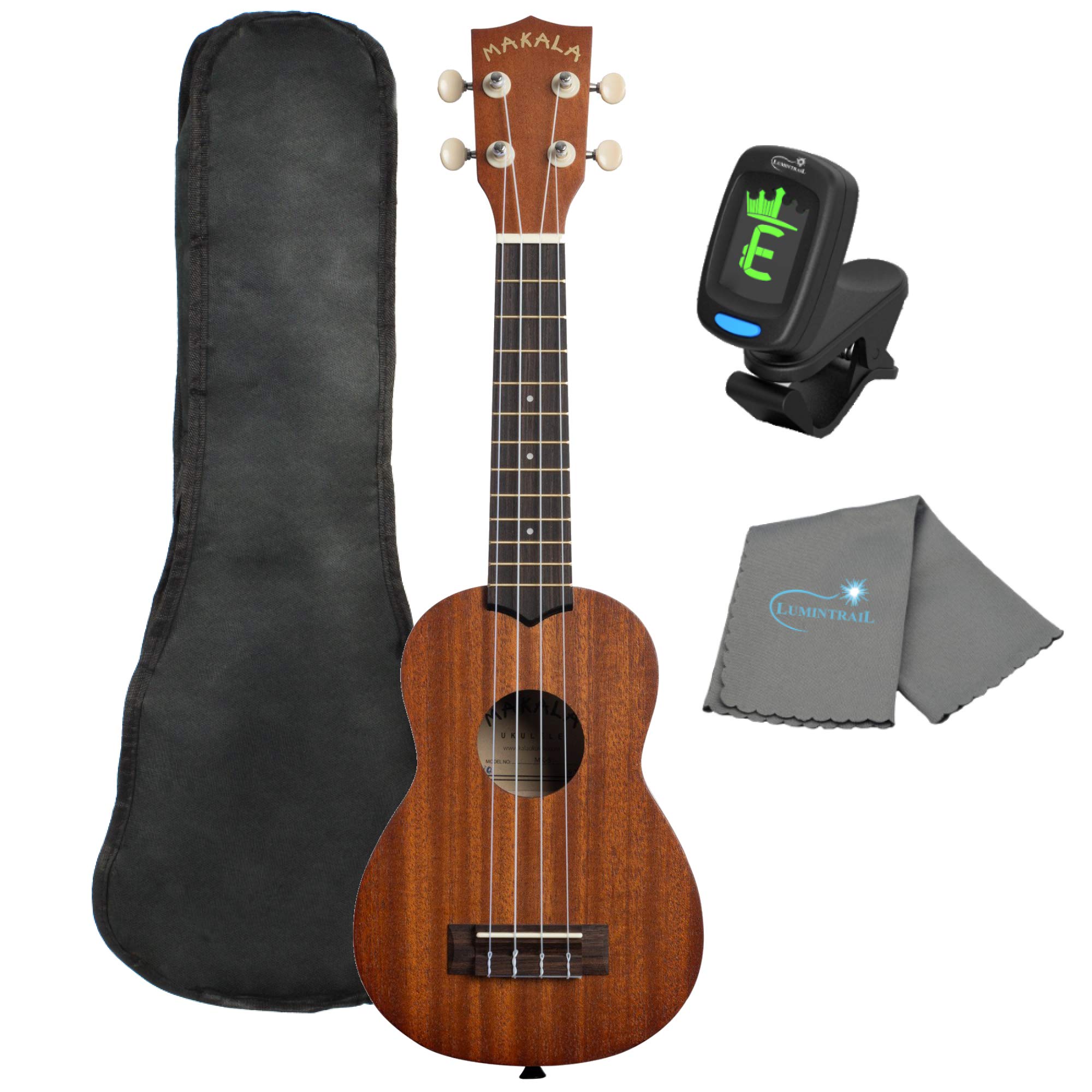 Photo 1 of ***used***Makala Soprano Ukulele by Kala MK-S Bundle with a Tote Bag, Tuner and Lumintrail Polishing Cloth
