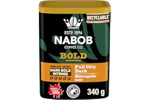 Nabob Dark Bold Roast Full City Dark Ground Coffee, 340g Canister