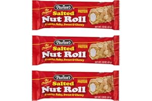 GENERIC Pearson's Original Salted Nut Roll - Peanut, Caramel, Nougat Candy Bars - Full Size (Pack of 3)